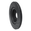 R1 09-14 Mini Cooper (Excl Clubman) Front Left Drilled & Slotted Black Brake Rotor