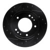 R1 95-02 Kia Sportage (USA/Canada) Front Right Drilled & Slotted Black Brake Rotor