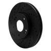 R1 07-10 Kia Rondo (Canada) Front Left Drilled & Slotted Black Brake Rotor