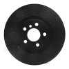 R1 15-25 BMW X2 Front Left Drilled & Slotted Black Brake Rotor