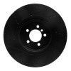 R1 13-20 BMW 440I Coupe Front Right Drilled & Slotted Black Brake Rotor