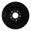 R1 00-06 Jaguar XKR Front Left Drilled & Slotted Black Brake Rotor