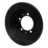 R1 77-88 Porsche 924 Rear Left Drilled & Slotted Black Brake Rotor