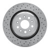 R1 2014-2022 Maserati Ghibli Rear Brake Rotor - Drilled