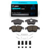 R1 06-18 Jaguar VanDEN PLAS Front Ceramic Brake Pads & Hardware Kit
