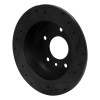 R1 86-89 Jaguar Vanden Plas Rear Left Drilled & Slotted Black Brake Rotor