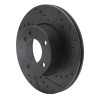 R1 06-13 BMW 325I (USA/Canada) Front Right Drilled & Slotted Black Brake Rotor