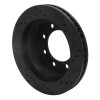 R1 00-02 Dodge Ram 3500 Front Left Drilled & Slotted Black Brake Rotor