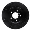 R1 95-02 BMW Z3 Right Rear Drilled & Slotted Black Brake Rotor