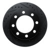 R1 71-97 Dodge B3500 / B2500 Front Right Drilled & Slotted Black Brake Rotor