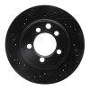 R1 74-81 Dodge Ramcharger 4WD Front Left Drilled & Slotted Black Brake Rotor