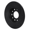 R1 13-16 Dodge Dart Rear Left Drilled & Slotted Black Brake Rotor