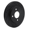 R1 95-96 Dodge Neon (USA/Canada) Front Right Drilled & Slotted Black Brake Rotor