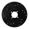 R1 67-76 BMW 1600 Front Right Drilled & Slotted Black Brake Rotor