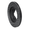 R1 87-94 Subaru Justy Front Right Drilled & Slotted Black Brake Rotor
