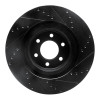 R1 92-02 Dodge Viper Front Left Drilled & Slotted Black Brake Rotor