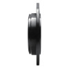 R1 93-04 Chrysler LHS Rear Right Drilled & Slotted Black Brake Rotor