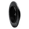 R1 93-04 Chrysler LHS Rear Right Drilled & Slotted Black Brake Rotor