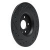 R1 -25 Volvo XC40 Rear Right Drilled & Slotted Black Brake Rotor