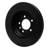 R1 20-25 Land Rover Defender 90 Rear Right Drilled & Slotted Black Brake Rotor