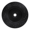 R1 76-81 Chrysler Newport Front Left Drilled & Slotted Black Brake Rotor