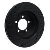 R1 65-72 Dodge Dart Front Right Drilled & Slotted Black Brake Rotor