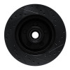 R1 74-84 Chrysler Imperial Front Left Drilled & Slotted Black Brake Rotor