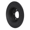 R1 07-17 Chrysler 200 Rear Left Drilled & Slotted Black Brake Rotor ECB-39024L