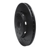 R1 00-04 Volvo V40 Front Right Drilled & Slotted Black Brake Rotor