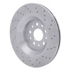 R1 2017-2024 Maserati LeVante Rear Brake Rotor - Drilled