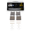 R1 67-91 Mercedes-Benz 230S Rear Euro Ceramic Pads & Hardware Kit