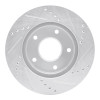 R1 1997-2005 Chevrolet Blazer Front Left Drilled & Slotted Silver Brake Rotor