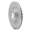 R1 2017-2025 Alfa Romeo Stelvio Rear Right Drilled & Slotted Silver Brake Rotor