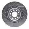 R1 2017-2025 Alfa Romeo Stelvio Rear Right Drilled & Slotted Silver Brake Rotor