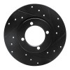 R1 67-74 Opel Manta Front Right Drilled & Slotted Black Brake Rotor