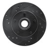 R1 1982-1995 Buick Regal Front Left Drilled & Slotted Black Brake Rotor
