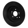 R1 07-12 Hyundai Veracruz Rear Left Drilled & Slotted Black Brake Rotor