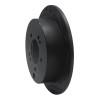 R1 01-16 Hyundai Santa Fe Rear Right Drilled & Slotted Black Brake Rotor