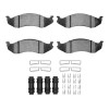 R1 93-06 Jeep Wrangler Front Optimum OE Pads & Hardware Kit