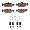 R1 97-06 Jaguar Vanden Plas Rear Euro Ceramic Pads & Hardware Kit