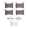 R1 07-13 Mercedes-Benz C63 AMG Rear Semi Met Pads & Hardware Kit