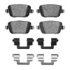 R1 08-12 Land Rover LR2 Rear Semi Met Pads & Hardware Kit