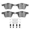 R1 07-18 Jaguar XF Front Semi Met Pads & Hardware Kit