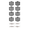 R1 06-13 Chevrolet Corvette Rear Semi Met Pads & Hardware Kit