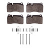 R1 06-19 Chevrolet Corvette Front/Rear Semi Met Pads & Hardware Kit