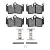 R1 05-23 Porsche 718 Boxster Rear Semi Met Pads & Hardware Kit