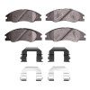 R1 04-09 Kia Spectra5 Front Semi Met Pads & Hardware Kit