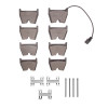 R1 17-21 Audi R8 Front Semi Met Pads & Hardware Kit