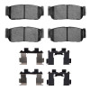 R1 03-09 Kia Sorento Rear Semi Met Pads & Hardware Kit