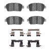 R1 00-00 Toyota Celica Front Semi Met Pads & Hardware Kit